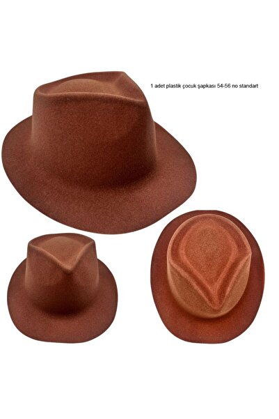 partidolu Pentru Spectacol Plastic Maro Cafea Culoare Pălărie Cowboy fără șir...