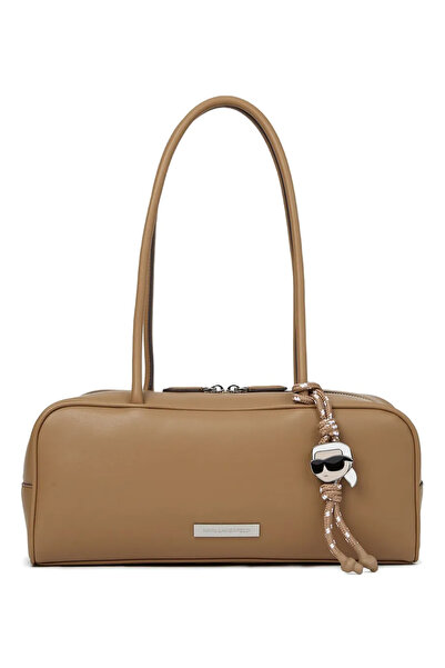 Karl Lagerfeld %58 Polyester, %42 Poliüretan Bej Kadın Omuz Çantası B1W300052DH