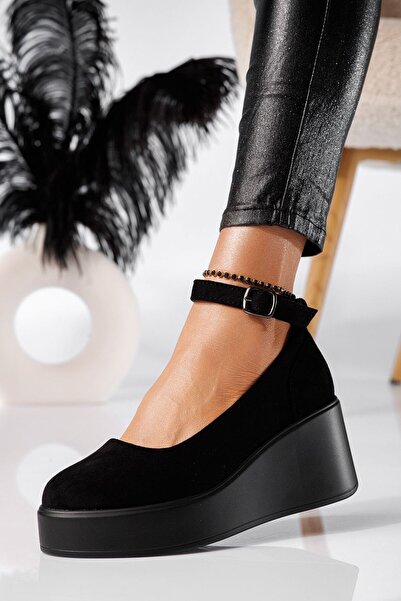 Zaira Pantofi casual dama negri din piele ecologica intoarsa Selena #24658 - 40
