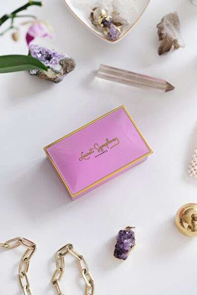 Daks Pembe & Gold (94 x 59 x 36 mm) - Premium Metal Hediye, Takı ve Saklama K...