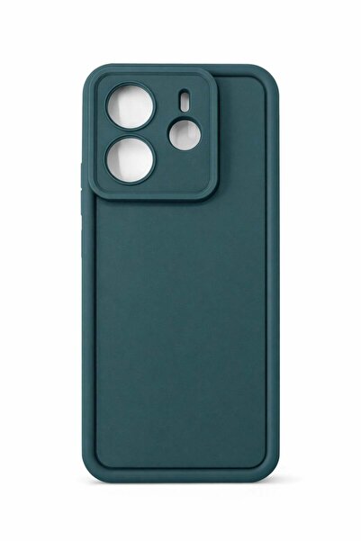Vissona mi Redmi Note 14 Uyumlu Kamera Çıkıntılı Mat Silikon Telefon Kılıfı
