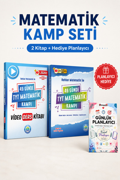 REHBER MATEMATİK YAYINLARI 49 Günde TYT Matematik Kampı ve 49 Günde TYT Matem...