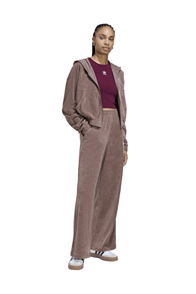 adidas KE1120 ESS TT Kahverengi Kadın Zip Ceket