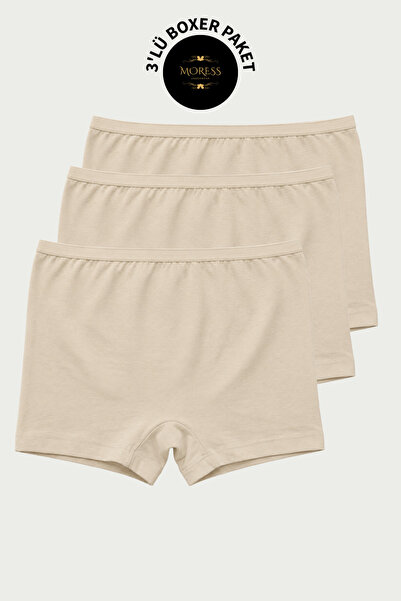 MORESS Elastan Kadın Boxer Külot %95 Pamuk %5 Elastan