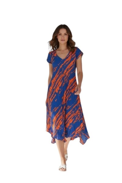 MODA Women's Magic Dress V-Neck Skirt with Wallpaper