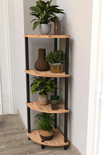 Remaks FLORA 4 RAFLI MOBLEN ÇİÇEKLİK SAKSILIK BALKON BAHÇE DEKOR RAF STAND-AT...
