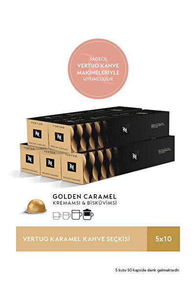 Nespresso Vertuo Karamel Kahve Seçkisi - 50 Kapsül
