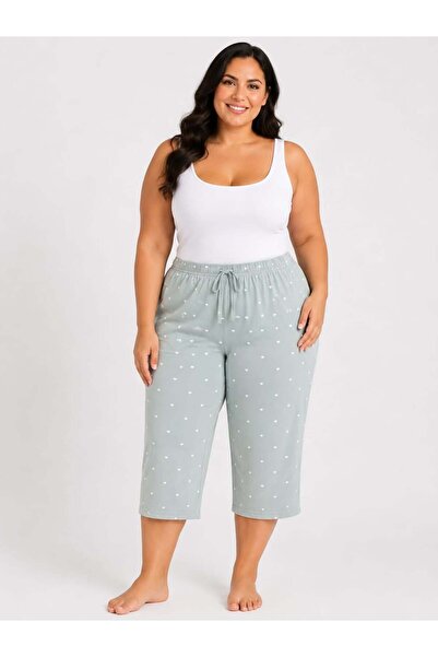 Pemilo Women's Plus Size Milan Capri Bottoms