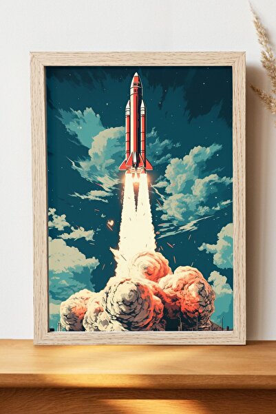 Luna Marissa Αφίσα Rocket - Αφίσα τοίχου από γυαλιστερό χαρτί χωρίς πλαίσιο