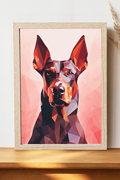 Luna Marissa Αφίσα σκύλου Doberman - Αφίσα ψηφιακής τέχνης από γυαλιστερό χαρ...