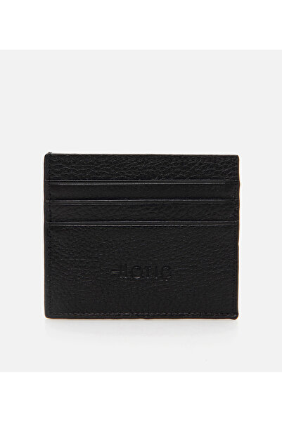 Hotiç Genuine Leather Men's Black Wallet