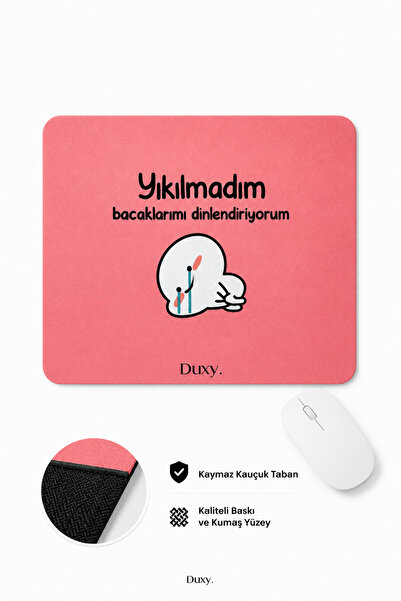 Duxy Χαριτωμένο mouse pad με σχέδια, 23x19 εκ., αντιολισθητική βάση, άνετο κα...