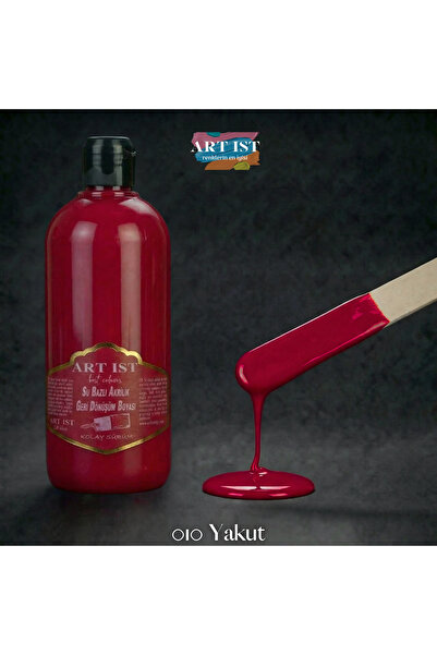 ART IST Geri Dönüşüm Boyaları 500ml - 010 YAKUT KIRMIZI