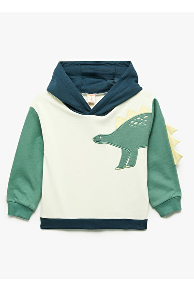 Koton Ekru Unisex Bebek Baskılı Sweatshirt 6WMB10025TK-A