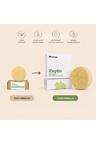 Baboon Natural Olive Solid Shampoo