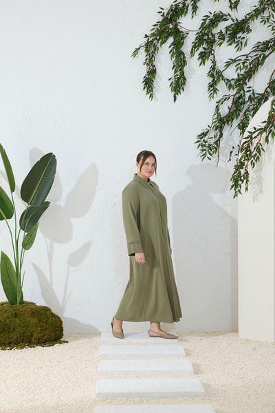Aker Khaki Fake Sleeve Ferace