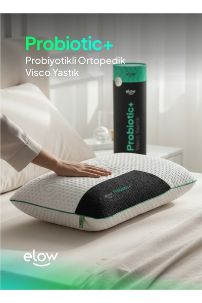 Elow Probiotic+ Tombul Visco Ortopedik Yastık, 60x40x15