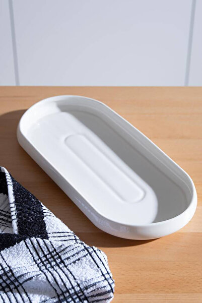 ACAR SCT21.0246 Bianco Porselen Oval Tabak 32 Cm