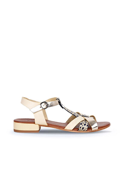Bueno Shoes Κίτρινα δερμάτινα γυναικεία πέδιλα με τακούνι 01ws6109