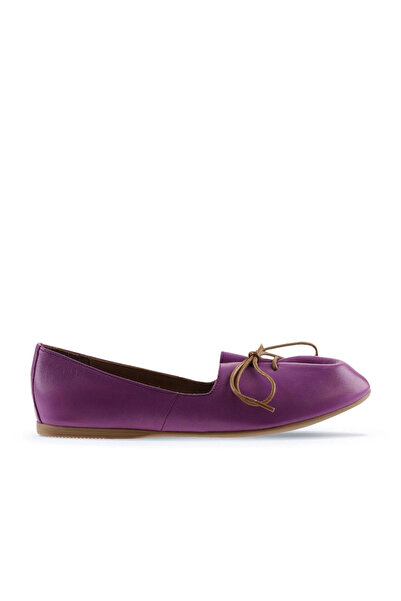 Bueno Shoes Balerini plati de dama din piele lila 01wl1237