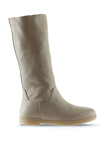Bueno Shoes حذاء نسائي مسطح من الجلد باللون البيج 01wt3306