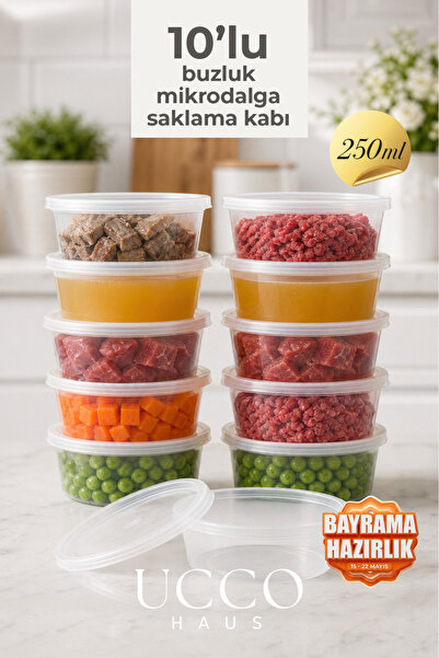 10 x 250ml Sauce Dispenser Ice Cream Container with Sealed Lid, Broth, Bone Broth Kitchen Organizer