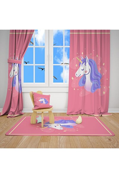 EVSEHOMES Cortina de fundal Unicorn cu o singură aripă