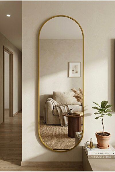 Marsah Home Oglinda Ovala 180x60 Auriu