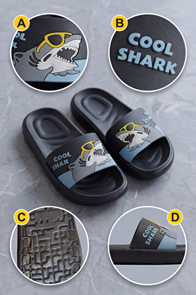 Liarca 3D Patterned Sea Home School Nursery Kids Slippers – Soft Sole, Colorf...