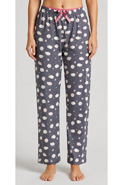 Made By me Pantaloni de pijama pentru femei cu model de miel moale 🎁   Șoset...