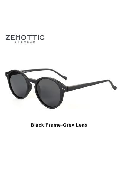 Choice ZENOTTIC 001 Black Grey Lens ZENOTTIC (S Size) Retro Circular Polarize...