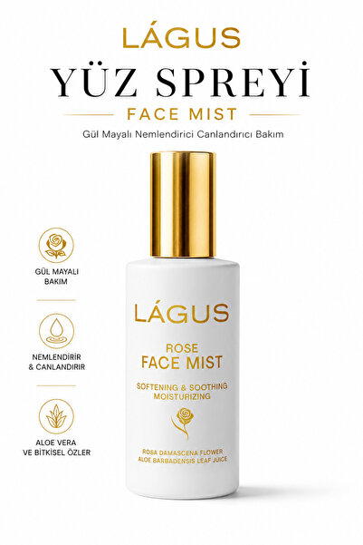 LAGUS Yüz Spreyi Face Mist LÁGUS Gül Mayalı Nemlendirici Canlandırıcı Bakım