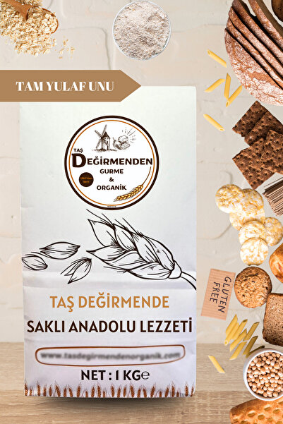 Taş Değirmenden Organik Tam Yulaf Unu (Gluten İçermez) - 1 Kilo