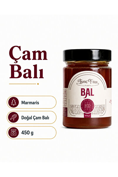 İNANÇ FIRIN Hakiki Marmaris Çam Balı 450 g – %100 Doğal, Katkısız, Şeker İlav...