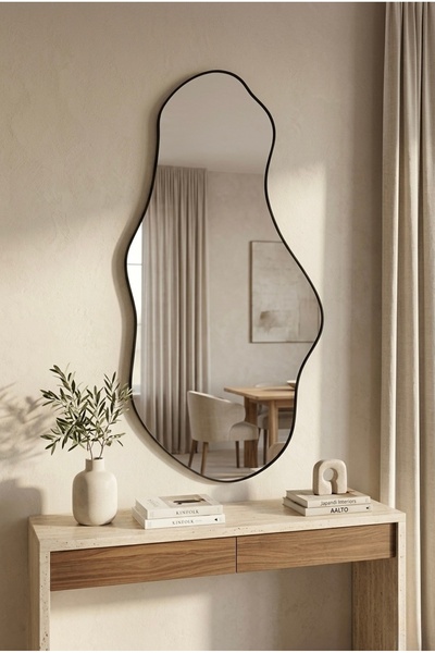 Marsah Home Oglinda Asimetrica Bulut 115x65 Cm Negru