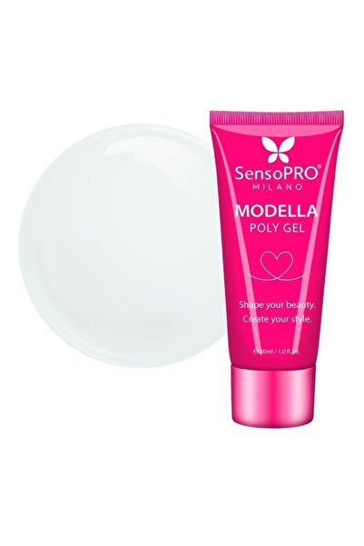 SensoPRO Milano Polygel MODELLA - Alb Lăptos, 30ml