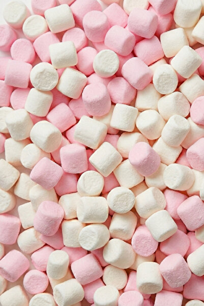SWEETO Mini Pink&white Marshmallow Pembe Beyaz Marşmelov 1000G Avantajlı Paket
