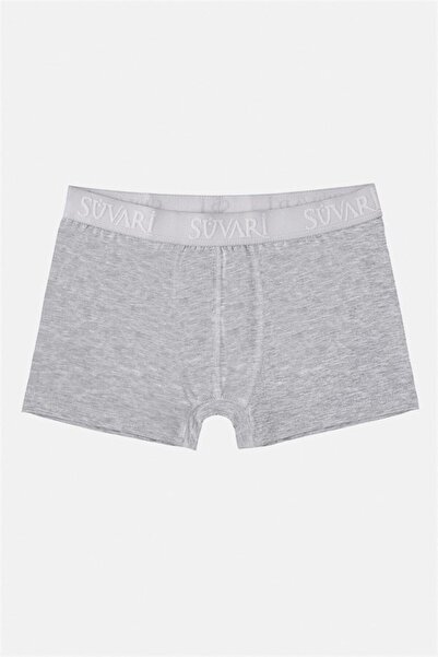 SÜVARİ Gri Regular Düz Boxer