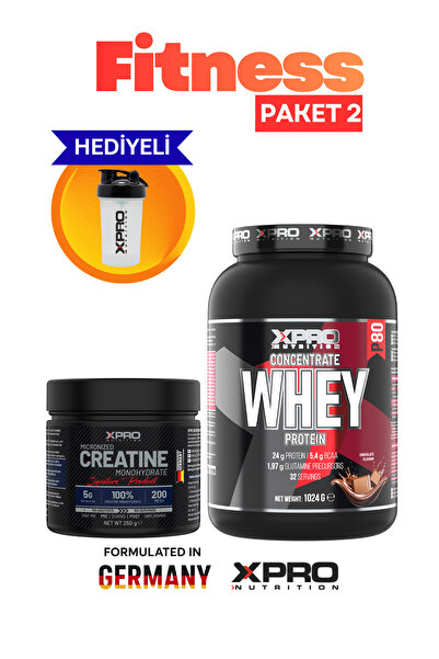 Xpro Nutrition WHEY ÇİKOLATA 1024 GR + 250 GR CREATİNE PAKETİ