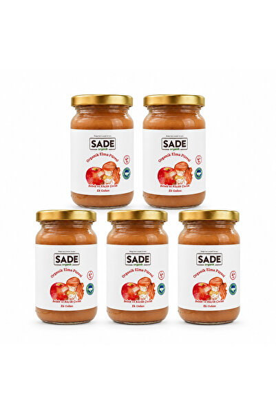 Sade Organik ELMA PÜRESİ 100 GR. 5 Lİ PAKET