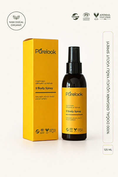 purelook S.Body Organik Tüm Vücut Spreyi 125 ml | Doğal Ferahlık