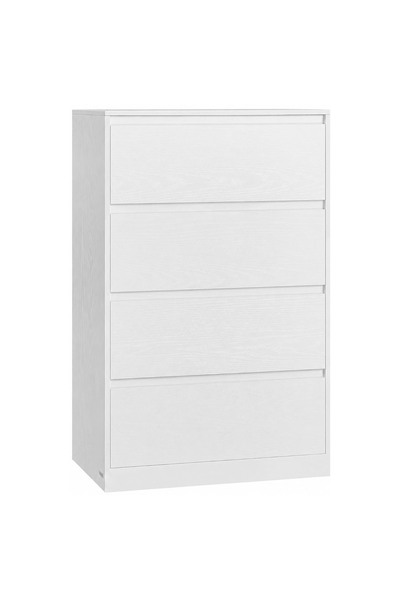 VASAGLE Comodă cu 4 sertare, design modern minimalist, PAL și MDF, 60x40x97 c...
