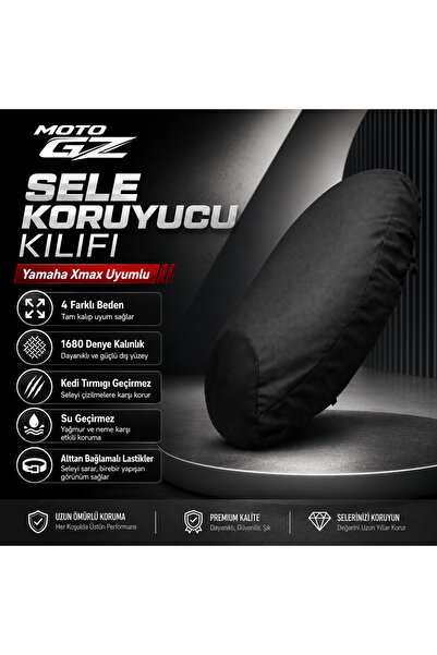 MOTO GZ Xmax Motorcycle Saddle Protector Cover |   Waterproof, 1680 Denier Th...