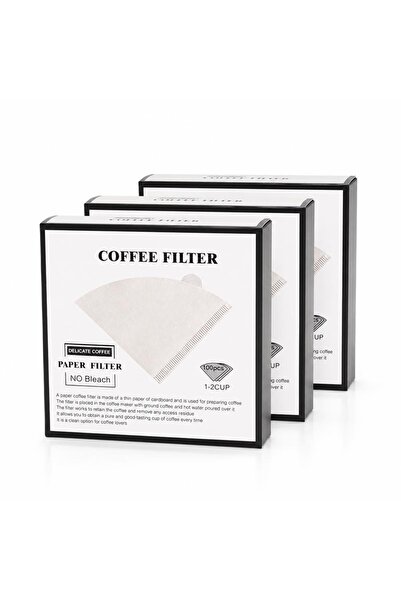 Ginza V01 - Pack of Paper Filters for Coffee Filtration White 300 Filters