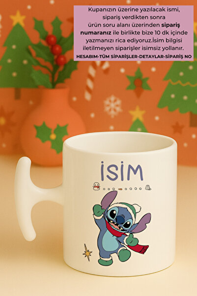 Witchy Co Stitch Yılbaşı Temalı İsme Özel, Hediyelik Kupa Bardak (1 adet)