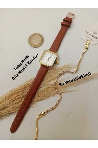 Brality ساعة يد نسائية بيضاوية كلاسيكية