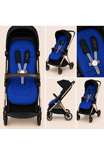 Perababy بطانة مقعد سيارة الأطفال Cybex - وسادة، وسادة داخلية (متوافقة) - أزرق
