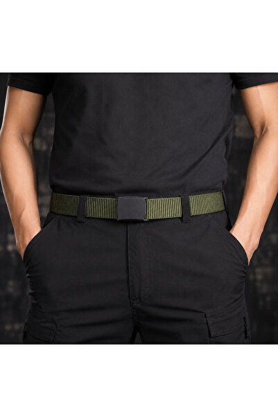 Generic Brand Curea tactică din material textil cu cataramă din plastic, anti...