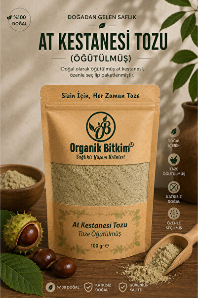 OB Organik Bitkim At Kestanesi Tozu (ÖĞÜTÜLMÜŞ) 100 gr