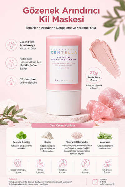Madagaskar Kore Vegan Centella Stick Kil Maske